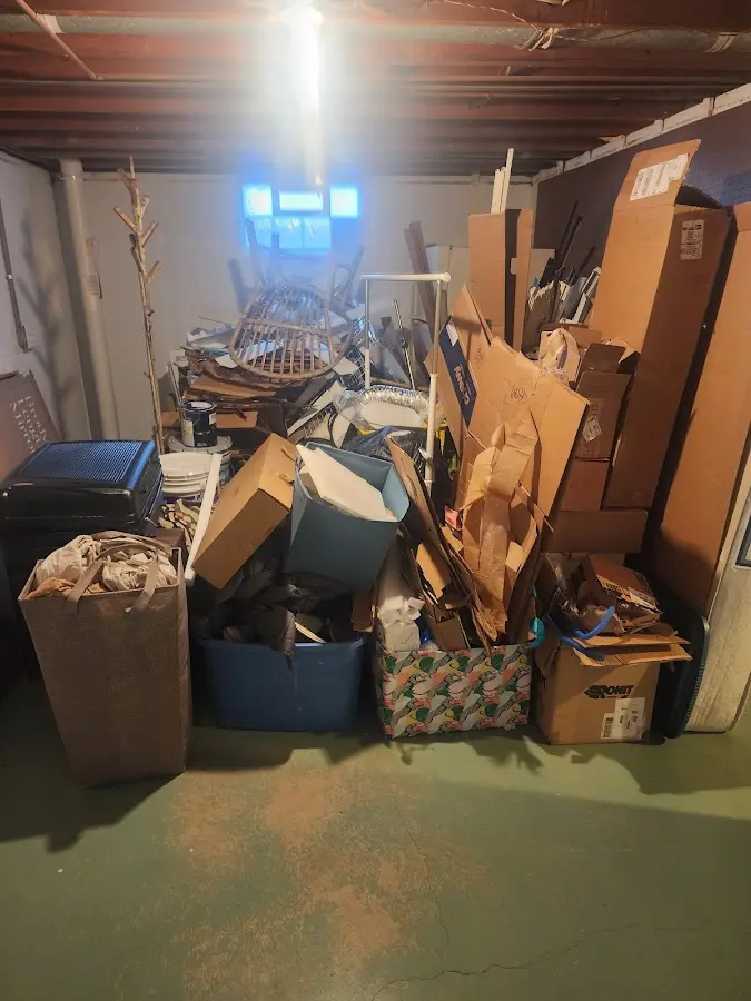 Roll-off dumpster container at job site for Yard Waste Dumpster Rental in Rosemont